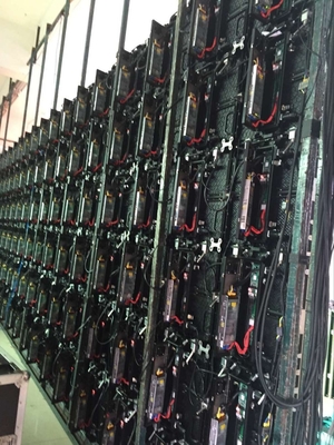Curve Column Flat Rental LED Display , Indoor Rental LED Screen With Die Casting Cabinet