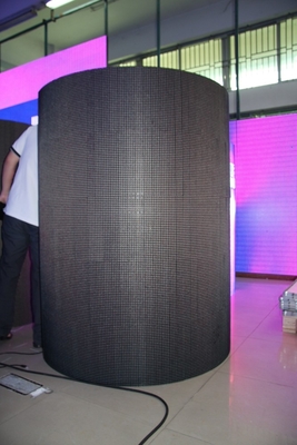 Slim Fixed Installation 360 Curved Led Display Adervertising Panel For Concert Stage