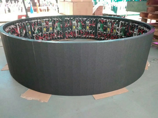 Slim Fixed Installation 360 Curved Led Display Adervertising Panel For Concert Stage