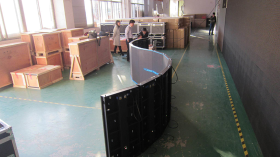 Fast Installation Curved LED Display Slim Rental Stage 60 Hz Frame For Events