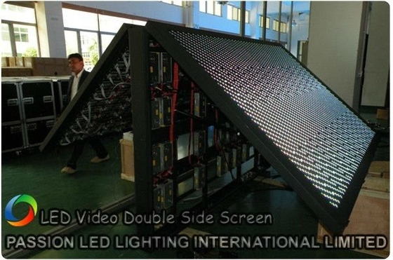 Double Sided Commercial LED Display Screen Wide Viewing Angle 10 Pixel Pitch