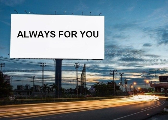 Fixed Installation Outdoor LED Billboard Advertising Board High Brightness Waterproof