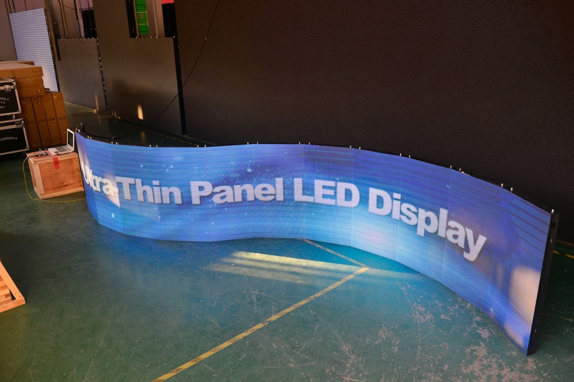Slim Fixed Installation 360 Curved Led Display Adervertising Panel For Concert Stage